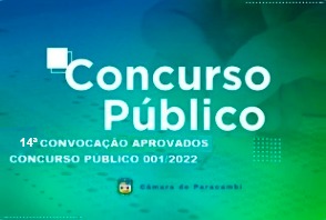 15º Convocados de Aprovados Concurso Púbico nº 001/2022